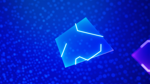 手机游戏截图,彩色方块拼图界面,玩家手指点击操作,明亮屏幕光效